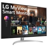 LG Smart 32SQ700S-W 31.5" 4K UHD monitor Wit, 2x HDMI, USB-C, HDR10, Wi-Fi, LAN