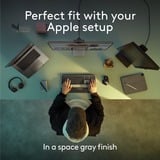 Logitech MX Keys S for Mac toetsenbord Grijs, US-International lay-out (QWERTY), 100%, Bluetooth Low Energy