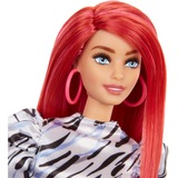 Mattel Barbie Fashionistas - Zwart/wit jurkje Speelfiguur 