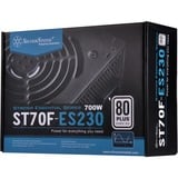 SilverStone Strider Essential ST70F-ES230, 700 Watt voeding  Zwart, 4x PCIe