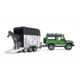 bruder Land Rover Defender met paardentrailer Modelvoertuig 02592