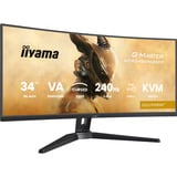 iiyama G-Master Gold Phoenix GCB3486WQSCP-B1 34" Curved UltraWide gaming monitor Zwart, 240 Hz, HDMI, DisplayPort, Audio, LAN, USB-C, AMD Free-Sync