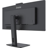 iiyama ProLite XCB3492WQSNPH-B1 34" Curved UltraWide monitor Zwart, 1x DisplayPort, 2x HDMI, 3x USB-C, 2x USB-A, 1x RJ-45