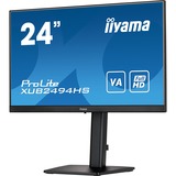 iiyama ProLite XUB2494HS-B2 23.8" Monitor Zwart, HDMI, DisplayPort, Audio