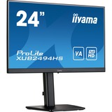 iiyama ProLite XUB2494HS-B2 23.8" monitor Zwart, HDMI, DisplayPort, Audio