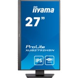 iiyama ProLite XUB2792HSN-B5 27" Monitor Zwart, 75Hz, HDMI, DisplayPort, USB-C, RJ45 (LAN), Audio