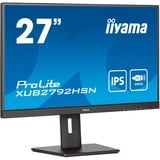 iiyama ProLite XUB2792HSN-B5 27" monitor Zwart, 75Hz, HDMI, DisplayPort, USB-C, RJ45 (LAN), Audio