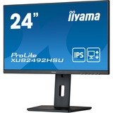 iiyama Prolite XUB2492HSU-B5 23.8" Monitor Zwart, 75 Hz, VGA, HDMI, DisplayPort, USB, Audio 