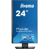 iiyama Prolite XUB2492HSU-B5 23.8" Monitor Zwart, 75 Hz, VGA, HDMI, DisplayPort, USB, Audio 