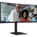 AOC CU34E4CV 34" Curved UltraWide monitor Zwart, 2x HDMI, DisplayPort, USB-A/B/C, RJ-45