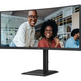 AOC CU34E4CV 34" Curved UltraWide monitor Zwart, 2x HDMI, DisplayPort, USB-A/B/C, RJ-45