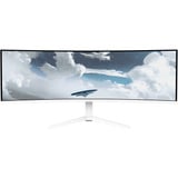 Arozzi Nova Curved 49" v2 UltraWide gaming monitor Wit, 1x DisplayPort, 2x HDMI, 1x USB-C, 2x USB-A, 165 Hz