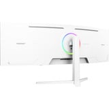 Arozzi Nova Curved 49" v2 UltraWide gaming monitor Wit, 1x DisplayPort, 2x HDMI, 1x USB-C, 2x USB-A, 165 Hz