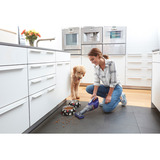 BLACK+DECKER 18V 4IN1 PowerSeries Extreme PET steelstofzuiger + 12V PET Kruimeldief met dierenborstel Bundel Grijs/paars