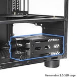 Chieftec  cube behuizing Zwart | 2x USB-A | 1x USB-C