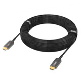 Club 3D  Ultra High Speed AOC HDMI 2.1 gecertificeerde unidirectioneel kabel male-male Zwart, 20 meter, 4K 120Hz, 8K 60Hz, 48Gbps