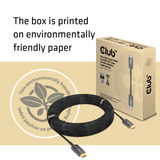 Club 3D  Ultra High Speed AOC HDMI 2.1 gecertificeerde unidirectioneel kabel male-male Zwart, 20 meter, 4K 120Hz, 8K 60Hz, 48Gbps