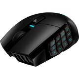 Corsair Scimitar Elite Wireless MMO-gamingmuis Zwart, 100 - 26.000 dpi, USB 2.0 | 2,4 GHz | Bluetooth | RGB