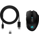 Corsair Scimitar Elite Wireless MMO-gamingmuis Zwart, 100 - 26.000 dpi, USB 2.0 | 2,4 GHz | Bluetooth | RGB