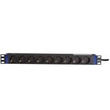 DSI 19 inch 9 voudige stekkerdoos stekkerdoos Zwart