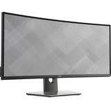 Dell DELL U3417W Refurbished 34" Curved UltraWide monitor Zwart, 2x HDMI, 1x DisplayPort, 1x mini-DisplayPort, USB-A, USB-C 