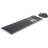 Dell Premier Multi-Device draadloos toetsenbord en draadloze muis - KM7321W desktopset Grijs, US lay-out (QWERTY), 100%, Bluetooth 5.0, DPI:1000 - 4000