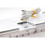 Ducky One 3 Aura White RGB mechanisch toetsenbord Wit, US lay-out (QWERTY), Cherry MX Speed Silver, 100%, ABS Double Shot, hot swap