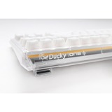 Ducky One 3 Aura White, toetsenbord Wit, US lay-out, Cherry MX Speed Silver, ABS Double Shot, hot swap