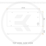 EKWB EK-Quantum Vector Red Devil RX 6800/6900 Backplate - Black Zwart