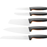 Fiskars Functional Form Grote starterset 5-delig bestek Zwart/roestvrij staal, Japans roestvrij staal | handvat met SoftGrip