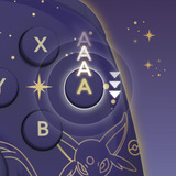 HORI Wireless HORIPAD Turbo - Umbreon and Espeon gamepad Donkerpaars/goud, Nintendo Switch 2, Nintendo Switch, Nintendo Switch – OLED-Model, Nintendo Switch Lite, Bluetooth 5.0