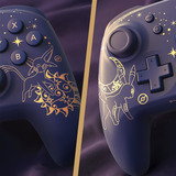 HORI Wireless HORIPAD Turbo - Umbreon and Espeon gamepad Donkerpaars/goud, Nintendo Switch 2, Nintendo Switch, Nintendo Switch – OLED-Model, Nintendo Switch Lite, Bluetooth 5.0