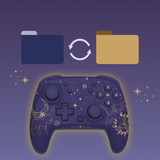 HORI Wireless HORIPAD Turbo - Umbreon and Espeon gamepad Donkerpaars/goud, Nintendo Switch 2, Nintendo Switch, Nintendo Switch – OLED-Model, Nintendo Switch Lite, Bluetooth 5.0