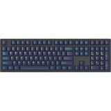 HelloGanss HS108T GC17, toetsenbord Zwart/donkerblauw, US lay-out, Gateron G Pro Silver, RGB leds, PBT Doubleshot keycaps, hot swap, 2,4 GHz / Bluetooth / USB-C