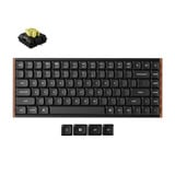 Keychron K3 Ultra 8K Wireless Custom Mechanical Keyboard Zwart, US lay-out (QWERTY), Keychron Milk POM Banana, 75%, RGB leds, LSA Double-shot PBT, USB-C | 2.4 GHz | Bluetooth 5.2