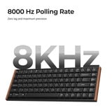 Keychron K3 Ultra 8K Wireless Custom Mechanical Keyboard Zwart, US lay-out (QWERTY), Keychron Milk POM Banana, 75%, RGB leds, LSA Double-shot PBT, USB-C | 2.4 GHz | Bluetooth 5.2