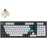 Keychron Q5 Max-M3 RGB mechanisch toetsenbord Zwart, US lay-out (QWERTY), Gateron Jupiter Brown, 96%, RGB leds, KSA double-shot PBT, hot swap, Knob, 2.4GHz | Bluetooth 5.1 | USB-C