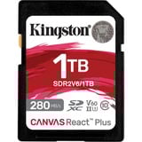 Kingston Canvas React Plus 1 TB geheugenkaart UHS-II U3, Class 10, V60