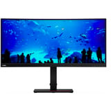 Lenovo ThinkVision T34w-20 Refurbished 34" Curved UltraWide monitor Zwart, 1x HDMI, 1x DisplayPort, USB-A, USB-C 