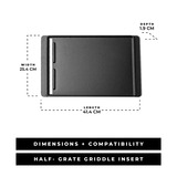 Masterbuilt Halve bakplaat inzetstuk grillplaat 160 cm2