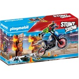 PLAYMOBIL Stuntshow - Motor met vuurmuur Constructiespeelgoed 70553