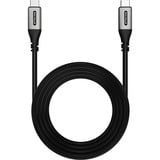 Sitecom USB-C naar USB-C 240 Watt Power kabel Zwart, 1 meter