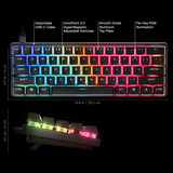 SteelSeries Apex Pro Mini Gen 3 RGB mechanisch gaming toetsenbord Zwart, US lay-out (QWERTY), SteelSeries OmniPoint 3.0, 60%, Double-shot PBT