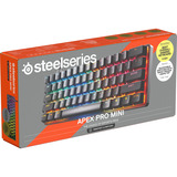 SteelSeries Apex Pro Mini Gen 3 RGB mechanisch gaming toetsenbord Zwart, US lay-out (QWERTY), SteelSeries OmniPoint 3.0, 60%, Double-shot PBT