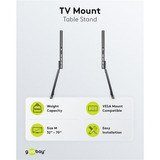 goobay TV Table Stand 32 - 70 inch (81 - 178 cm), max. 50 kg standaard Zwart