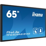iiyama ProLite TF6539AS-B1AG 64.5" 4K Ultra HD Public Display Zwart, 2x HDMI, DisplayPort, 2x USB-A, USB-B, RJ-45