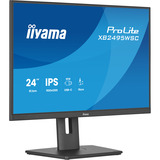 iiyama ProLite XB2495WSC-B1 24" monitor Zwart (mat), HDMI, USB-C, Audio, 100 Hz