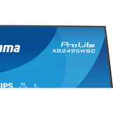 iiyama ProLite XB2495WSC-B1 24" monitor Zwart (mat), HDMI, USB-C, Audio, 100 Hz