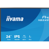 iiyama ProLite XB2495WSC-B1 24" monitor Zwart (mat), HDMI, USB-C, Audio, 100 Hz