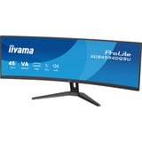 iiyama ProLite XCB4594DQSU-B1 44.5" Curved UltraWide monitor Zwart (mat), HDMI, DisplayPort, USB, Audio